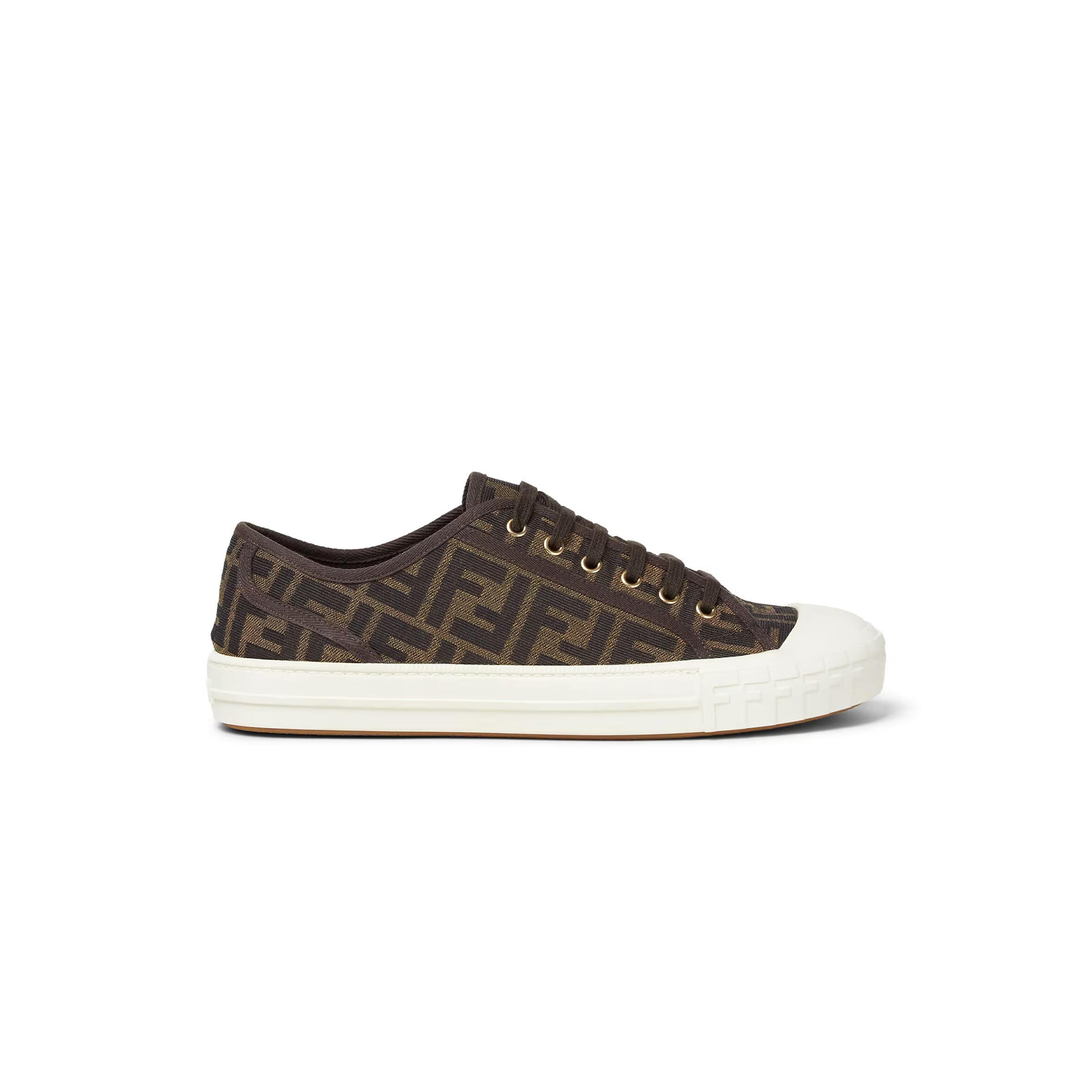 F**di domino ff jacquard fabric low-tops 7e1553ajzxf0r7v